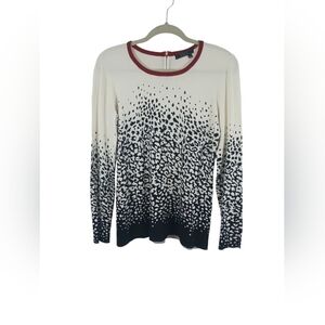 Woman's ORLY long sleeve sweater, Dot Print size S/P gently used great condition